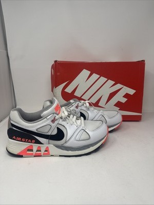 Size 10 Nike Air Stab White Navy Infrared Men s 312451-101 2014 Used