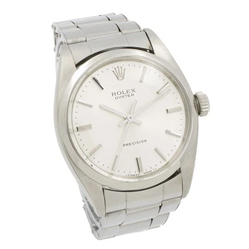 Men's Vintage Rolex Oyster Precision Mechanical 36mm Ref #6422 Watch #W233645-1