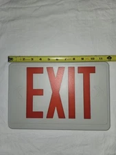 non-illuminated exit sign
