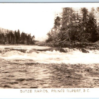 c1940s Prince Rupert BC Canada Butze Rapid River Real Photo British Columbia C58