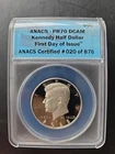 2025-S, ANACS - PR70 DCAM, KENNEDY HALF DOLLAR, FIRST DAY OF ISSUE. #20