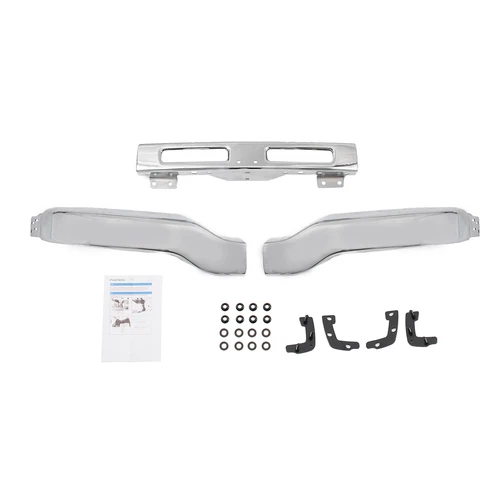 Front Bumper Fit For GMC Sierra 1500 Sierra 3500 2003-2006 Chrome Steel