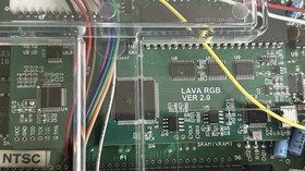 clear white Nintendo NES Console Lava RGB  ver 2.0- FAST SHIPPING