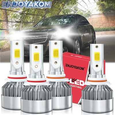 For Chevrolet Malibu 1997-2003 Combo LED Headlight Hi/Lo Beam Bulbs Kit 4Pcs