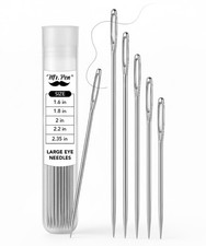 Mr. Pen- Large Eye Needles for Hand Sewing, 50 pcs, 5 Sizes, Silver, Embroid...
