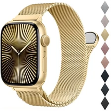 Mesh Metal Loop Compatible with Apple Watch Band 40mm 41mm 38mm 42mm Series S...
