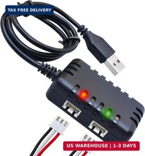 7.4V 2S LiPo Battery Charger 2-in-1 USB Smart Charge for RC & Drones