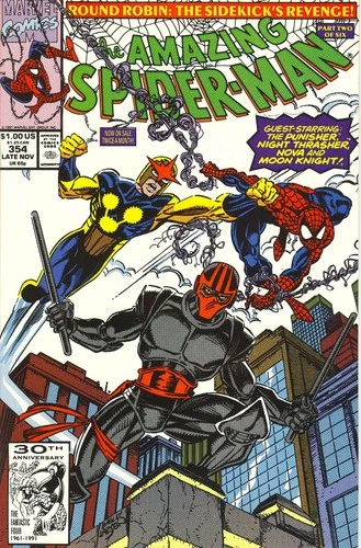 Amazing Spider-Man, The #354 VF; Marvel | Mark Bagley Nova Night Thrasher - w/Ba