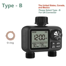 Newest 2-Outlet Digital Water Timer Independent Programming Control Adjustable S