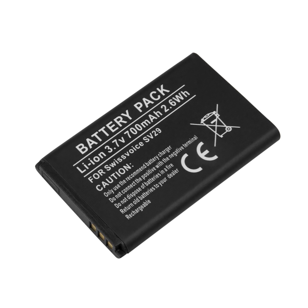 Batterie Li-ion pour Swissvoice SV29 compacte 3.7V avec cellules au lithium 700mAh de marque Avizar