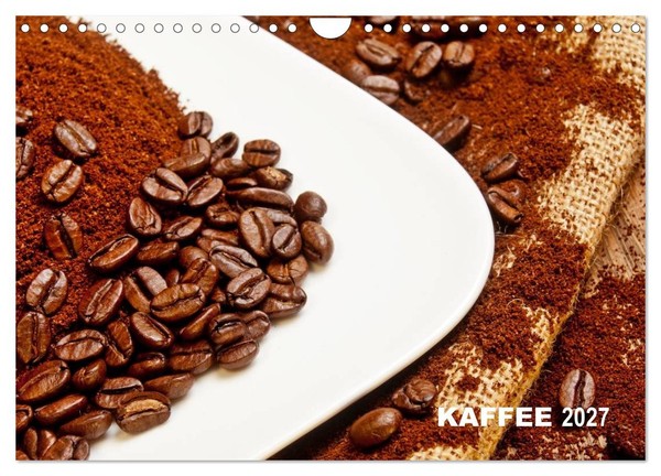 "Calendar 2027 · US Version · Kaffee 2027 (Wall Calendar 2027 12\" × 8\" Landscape)"-image