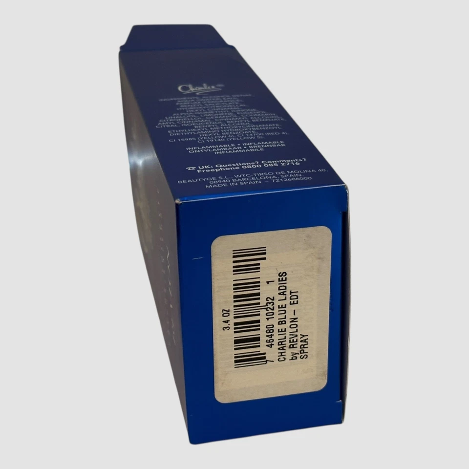 2) Charlie Blue by Revlon Mujer’s Eau De Toilette Spray 3.4 fl oz Aroma Clásico Foto 2 de 4