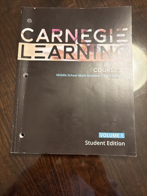Carnegie Learning Middle School Math: Course 2 Vol 2 Teachers Guide Excellent Co