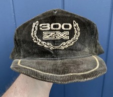 Vintage Nissan 300 ZX Black Corduroy Hat Swingster