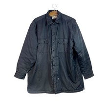 Vintage Y2K Dickies Mens Black Workwear Jacket Button Closure Size XL