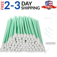 200 Pcs Foam Swab Cleaning Swabs, 6.4 Inch Multi-Purpose Tips for Gun, Painti...
