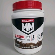 Muscle Milk Genuine Protein Powder Chocolate 32g Protein 875g NEW Sealed 01/2026