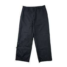 Y2K Old Navy Pants Mens 36x30 Black Baggy Wide Leg Tech Utility Zip Parachute
