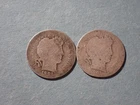A Lot of two silver Barber dimes dated 1900 1901-O About Good Cond set RGR 667