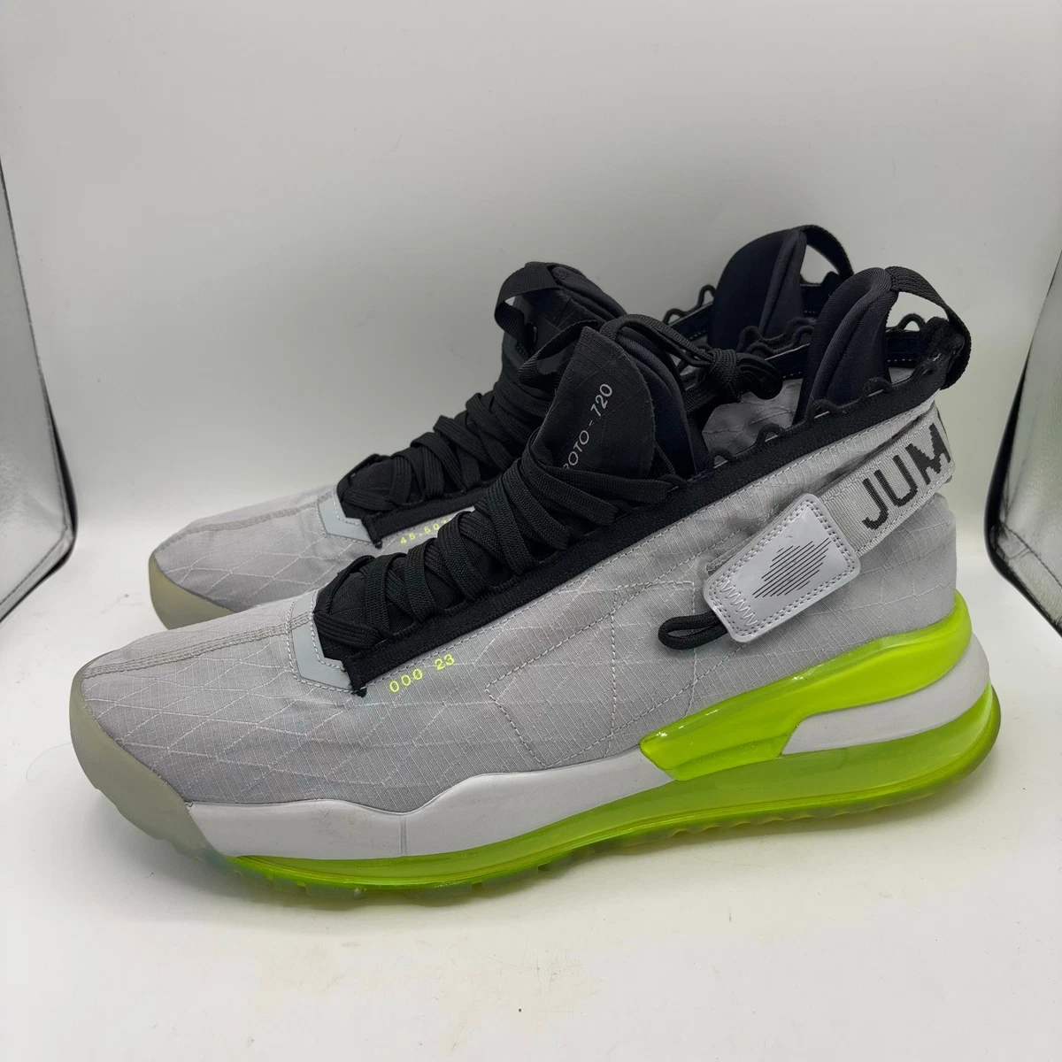 Nike Jordan Proto Max 720 10,5 28,5 美品 Jordan Proto Max 720 Aluminum Grey Neon for Sale | Authenticity