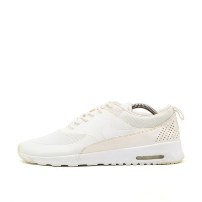 Nike Herren Air Max Thea Sneaker Weiß Mesh/Leder Low-Top Atmungsaktiv EU 44