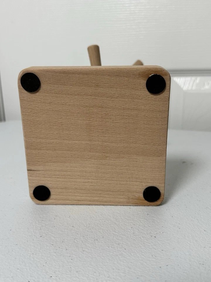 天然木质咖啡杯树架可容纳6杯厨房整理 — 第 2/4 张图片