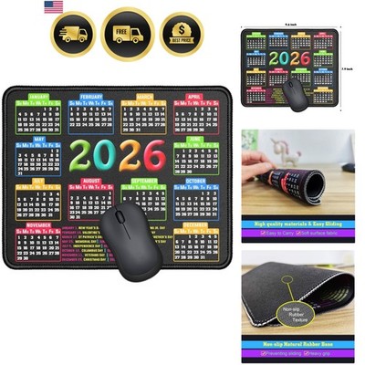 Mouse Pad with Stitched Edge, Computer Mouse Mat with Non-Slip Rubber Base, M...