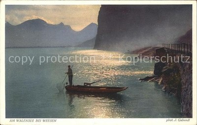 Weesen SG lot at Lake Walen fishing boat
