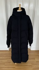 M&S Collection Stormwear Long Padded Shower Resistant Coat Navy 14