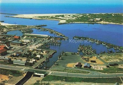 Hvide Sande DK aerial photo with port