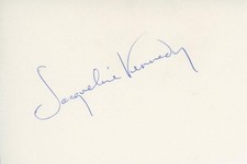 Jacqueline Kennedy Signed Autographed Cut Signature w/LOA JFK Jackie Kennedy