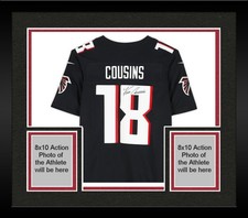 Framed Kirk Cousins Atlanta Falcons Autographed Nike Black Limited Jersey
