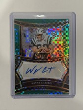 2024 Panini Select Signatures Wayne Chrebet #SP-WCT Green Prizm /5 (AU) NY Jets