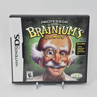 Professor Brainium's Games (Nintendo DS) CIB COMPLETE & TESTED