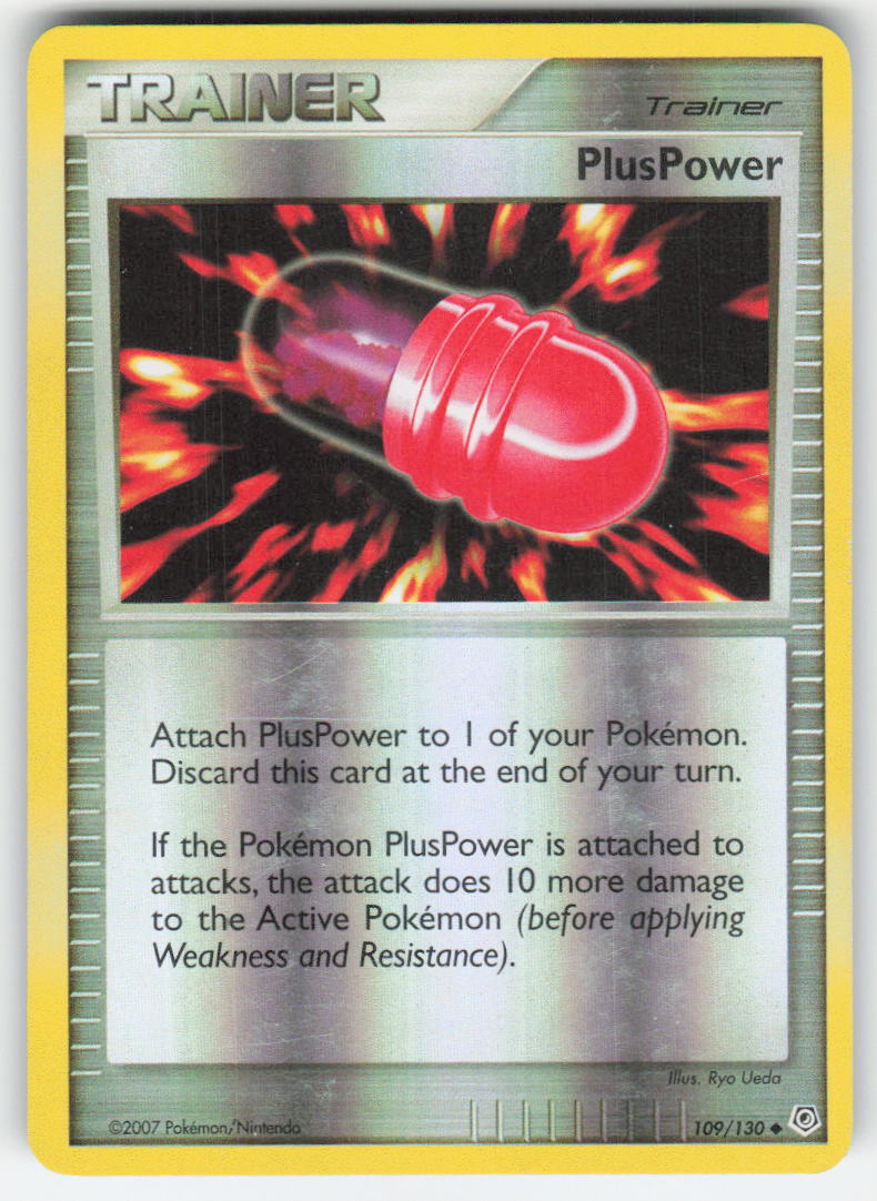 Pokemon TCG Reverse Holo Diamond and Pearl PlusPower #109/130