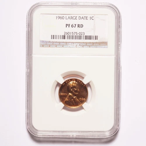 1960 Lincoln Memorial Cent Large Date NGC PF67 RD