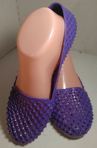 Skidders Womens Purple Studded Flats Size 8 - Picture 5 of 5