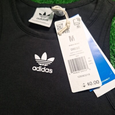 Adidas Adicolor Essentials Rib Racerback Tank Dress Women's sz M