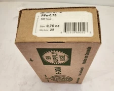 Plombco - 58102 - PFe-0.75 - Steel Wheel Weight - 0.75 oz - 25 per Box - Qty 4