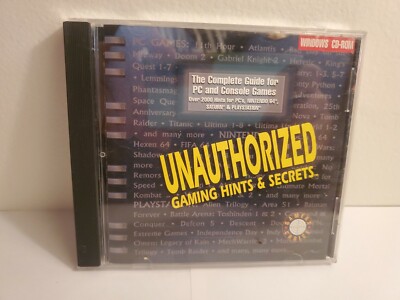Unauthorized Gaming Hints & Secrets (CD-Rom, 1997, Experts) N64, Playstation
