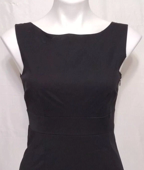 Abito corto nero cocktail LBD Kate Spade Joyann schiena fiocchi ritaglio schiena aperta 2