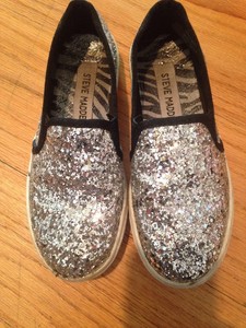 steve madden glitter loafers