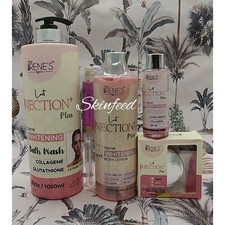 Lait Tera Irene's SNOW Whitening Body Lotion, Showel Gel, Serum  Facecream 4in1