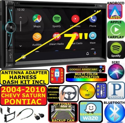 04-10 CHEVY PONTIAC SATURN NAV BLUETOOTH CD/DVD CARPLAY ANDROID AUTO CAR RADIO