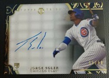 2015 Topps Tribute Jorge Soler Autograph Black Parallel Auto Rookie. #35/50.