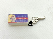 Dollhouse Miniature Toy Six Gun with Box Handcrafted