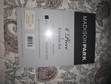 Madison Park 6 Pc Coverlet Set Full/Queen 1 Coverlet 2 Shams 3 Decorative pillow
