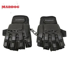 Maddog Half-Finger Tactical Paintball Airsoft Gloves Black Large / X-Large