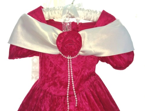 GIRLS RED PARTY DRESS - Picture 2 of 3