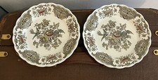 Ridgway Staffordshire Windsor Shallow Bowl / Plate 25cm / 10" - Birds X 2